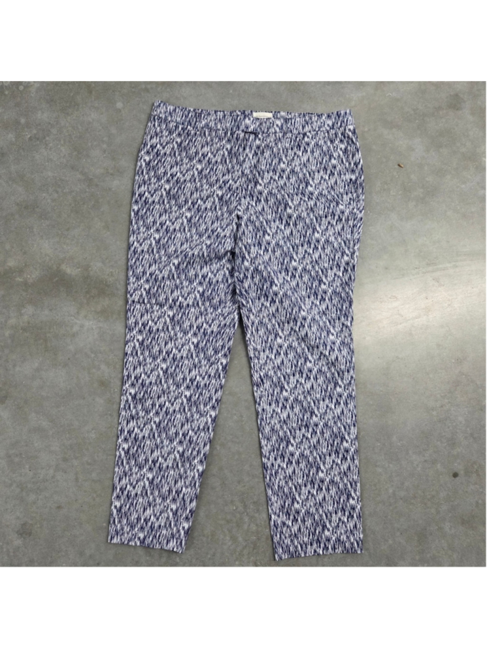 Soft Surroundings Blue Patterned Trousers Size 16